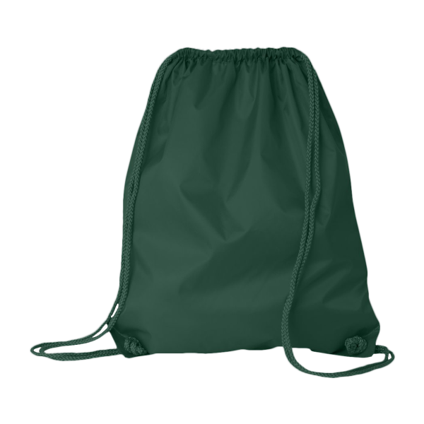 Liberty Bags Large Drawstring Pack with DUROcord, Forest, Front view