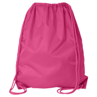 Liberty Bags Large Drawstring Pack with DUROcord, Hot Pink, Back view