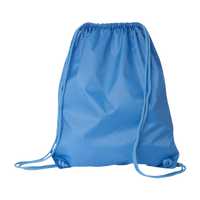 Liberty Bags Large Drawstring Pack with DUROcord, Light Blue, Front view