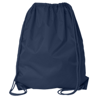 Liberty Bags Large Drawstring Pack with DUROcord, Navy, Back view
