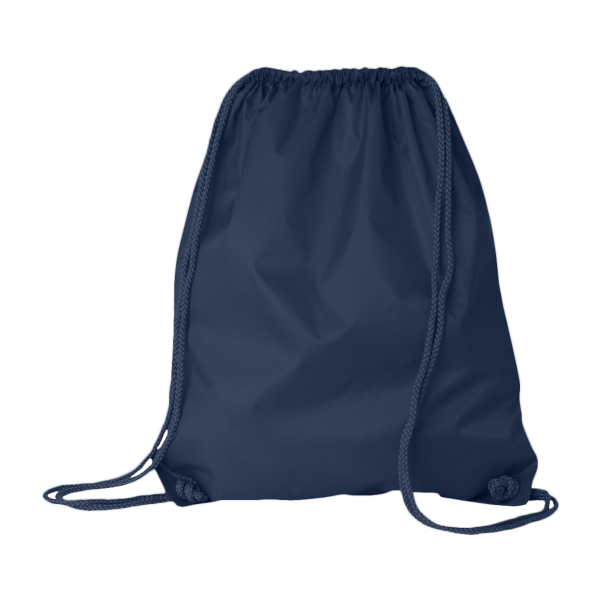 Liberty Bags Large Drawstring Pack with DUROcord, Navy, Front view