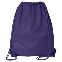 Liberty Bags Large Drawstring Pack with DUROcord, Purple, Back view