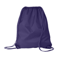 Liberty Bags Large Drawstring Pack with DUROcord, Purple, Front view