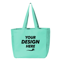 Liberty Bags Must Have Tote, Florida Teal, Front view, Mockup