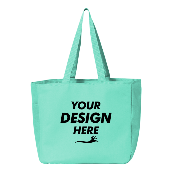 Liberty Bags Must Have Tote, Florida Teal, Front view, Mockup