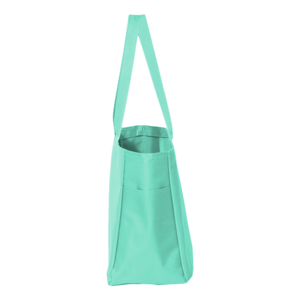 Liberty Bags Must Have Tote, Florida Teal, Side Pocket view