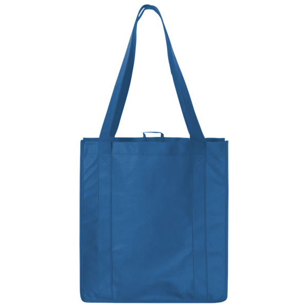 Liberty Bags Non-Woven Reusable Shopping Bag, Royal, Back view