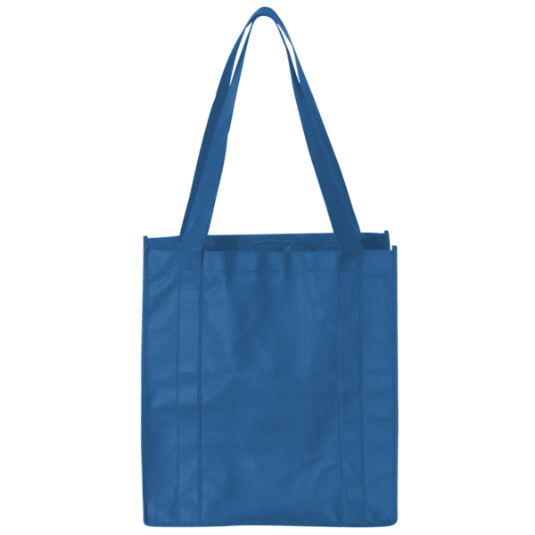 Liberty Bags Non-Woven Reusable Shopping Bag, Royal, Front view