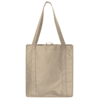 Liberty Bags Non-Woven Reusable Shopping Bag, Tan, Back view