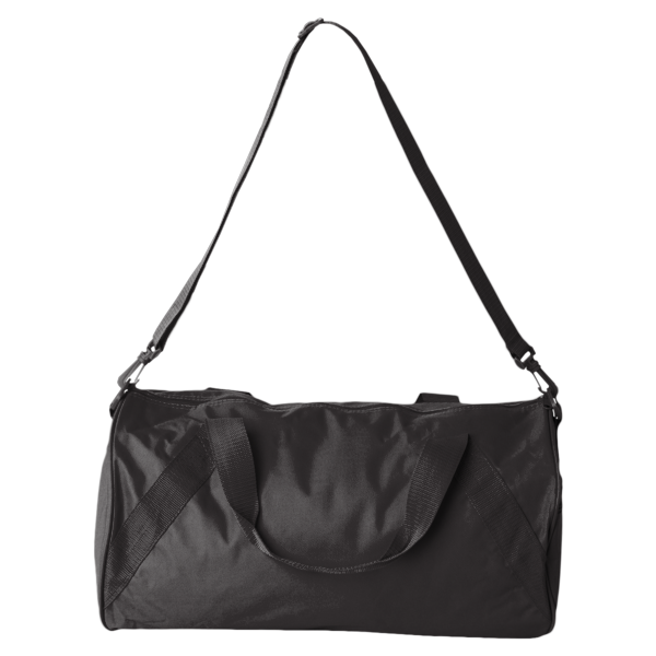 Liberty Bags Recycled 18” Small Duffel Bag, Black, Front view