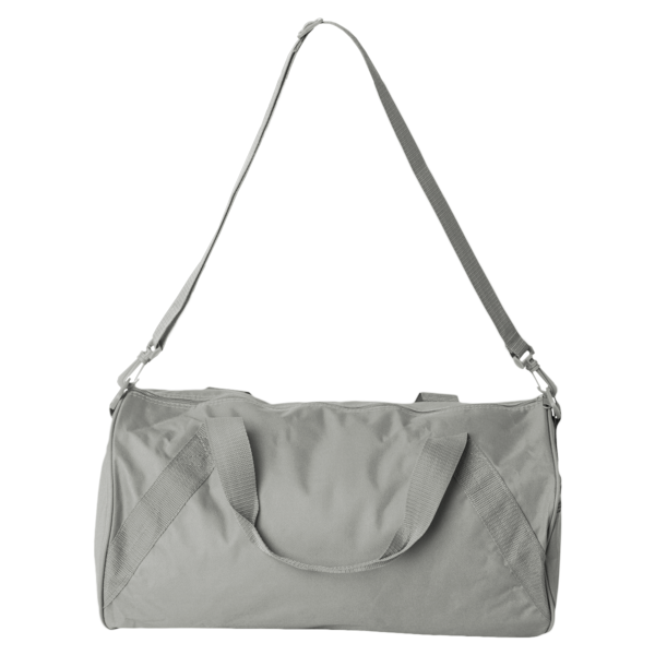 Liberty Bags Recycled 18” Small Duffel Bag, Grey, Back view