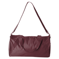 Liberty Bags Recycled 18” Small Duffel Bag, Maroon, Front view
