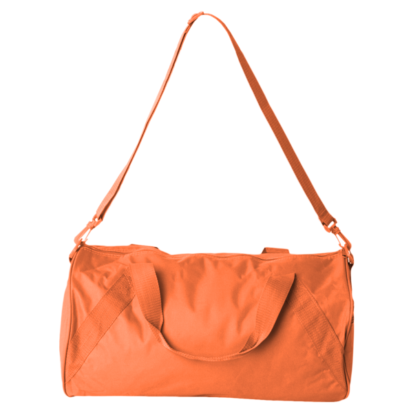 Liberty Bags Recycled 18” Small Duffel Bag, Orange, Back view