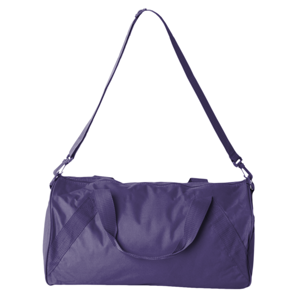 Liberty Bags Recycled 18” Small Duffel Bag, Purple, Back view