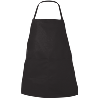 Liberty Bags Two-Pocket Butcher Apron, Black, Front view