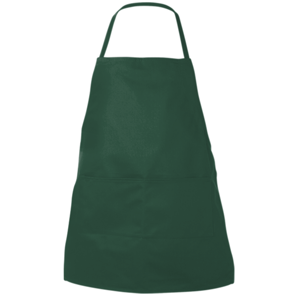 Liberty Bags Two-Pocket Butcher Apron, Forest, Front view