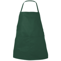 Liberty Bags Two-Pocket Butcher Apron, Forest, Front view