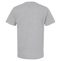 M&O Men's Gold Soft Touch T-Shirt, Athletic Grey, Back view