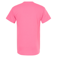 M&O Men's Gold Soft Touch T-Shirt, Azalea, Back view