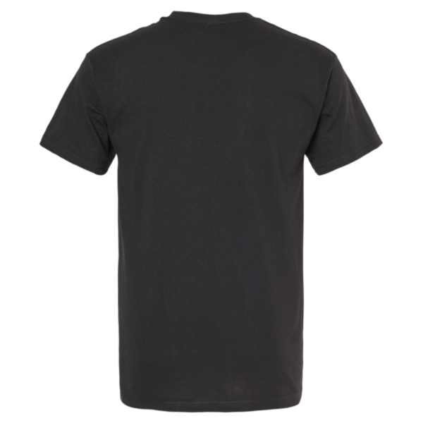 M&O Men's Gold Soft Touch T-Shirt, Black, Back view
