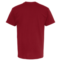 M&O Men's Gold Soft Touch T-Shirt, Cardinal Red, Back view