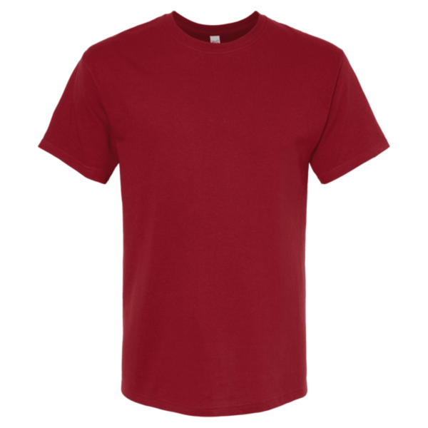 M&O Men's Gold Soft Touch T-Shirt, Cardinal Red, Front view
