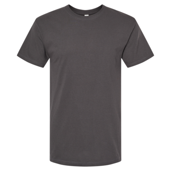 M&O Men's Gold Soft Touch T-Shirt, Charcoal, Front view
