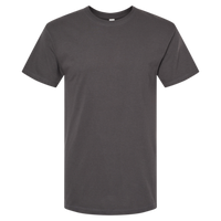 M&O Men's Gold Soft Touch T-Shirt, Charcoal, Front view