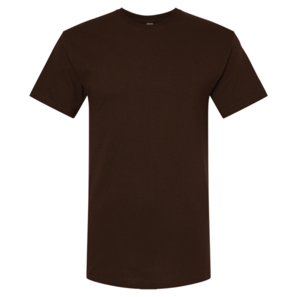M&O Men's Gold Soft Touch T-Shirt, Chocolate, Front view