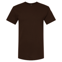 M&O Men's Gold Soft Touch T-Shirt, Chocolate, Front view