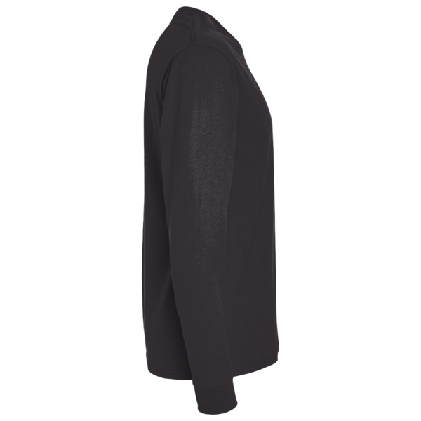 M&O Unisex Gold Soft Touch Long Sleeve T-Shirt, Black, Right Sleeve view