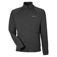 Marmot Men's Leconte Fleece Jacket, Black, Front view