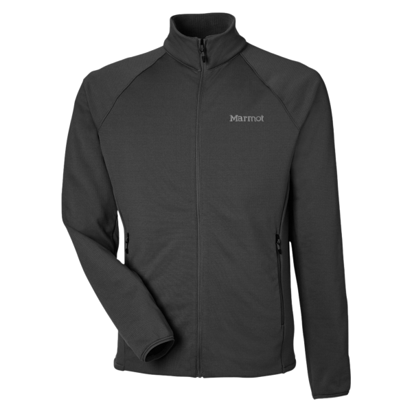 Marmot Men's Leconte Fleece Jacket, Black, Front view