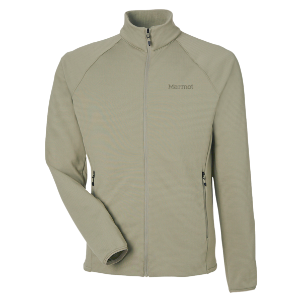 Marmot Men's Leconte Fleece Jacket, Vetiver, Front view