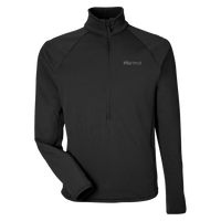 Marmot Men's Leconte Half-Zip Pullover, Black, Front view
