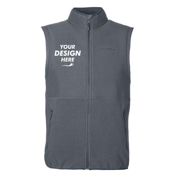 Marmot Men's M2 Rocklin Vest, Steel Onyx, Front view, Mockup