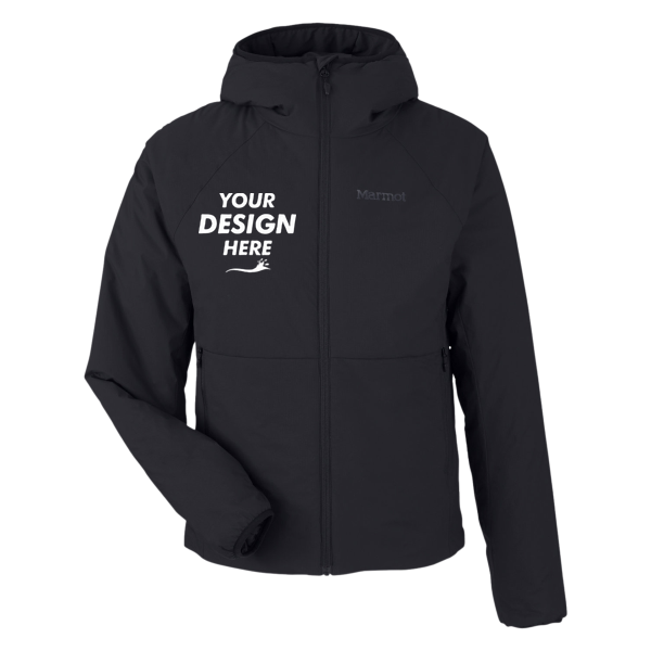 Marmot Men's Novus Jacket, Black, Front view, Mockup