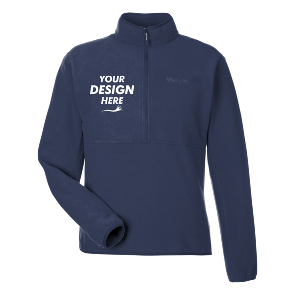 Marmot Men's Rocklin Half-Zip Jacket, Arctic Navy, Front view, Mockup