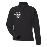 Marmot Men's Rocklin Half-Zip Jacket, Black, Front view, Mockup