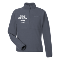 Marmot Men's Rocklin Half-Zip Jacket, Steel Onyx, Front view, Mockup
