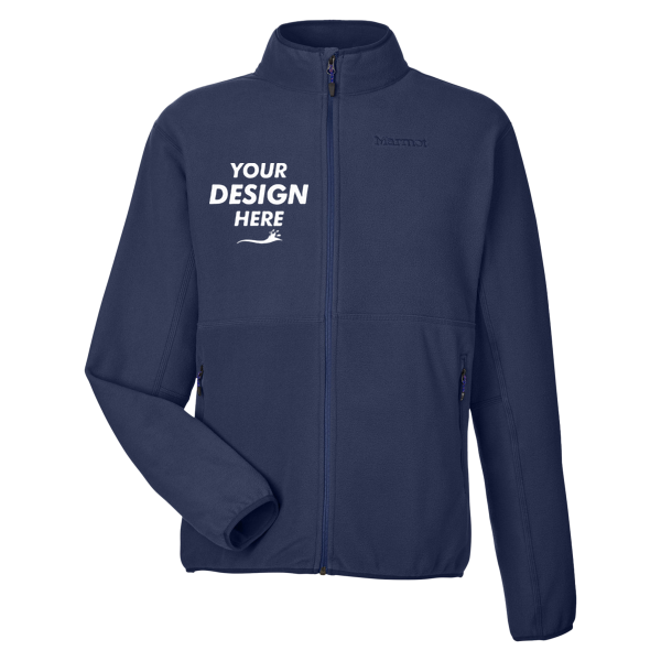 Marmot Men's Rocklin Jacket, Arctic Navy, Front view, Mockup