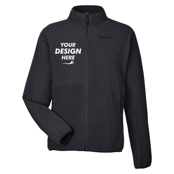 Marmot Men's Rocklin Jacket, Black, Front view, Mockup