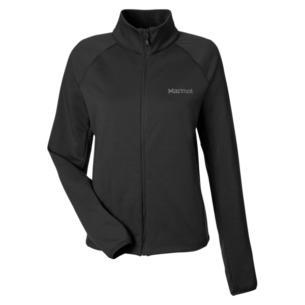 Marmot Women's Leconte Fleece Jacket, Black, Front view