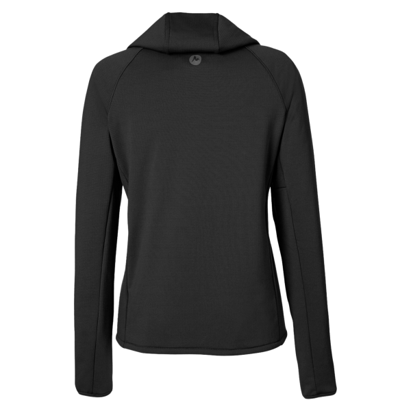 Marmot Women's Leconte Full Zip Hooded Jacket, Black, Back view