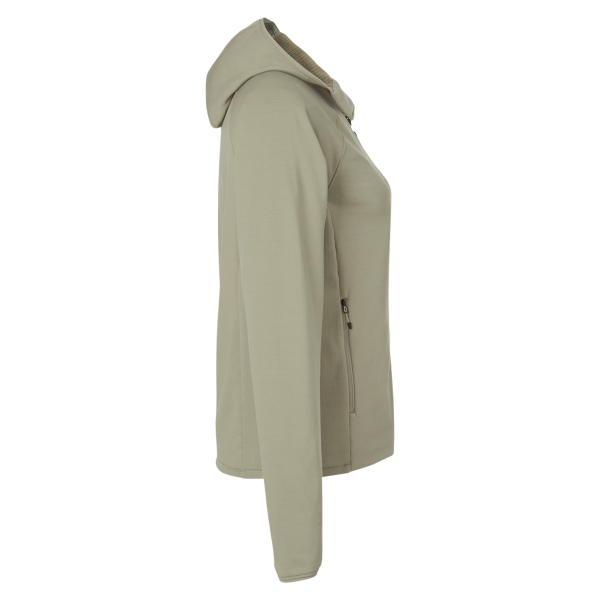Marmot Women's Leconte Full Zip Hooded Jacket, Vetiver, Right Sleeve view