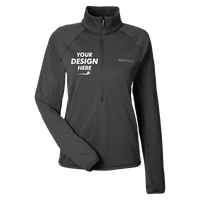 Marmot Women's Leconte Half-Zip Pullover, Black, Front view, Mockup