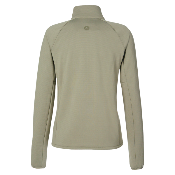 Marmot Women's Leconte Half-Zip Pullover, Vetiver, Back view