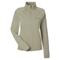 Marmot Women's Leconte Half-Zip Pullover, Vetiver, Front view