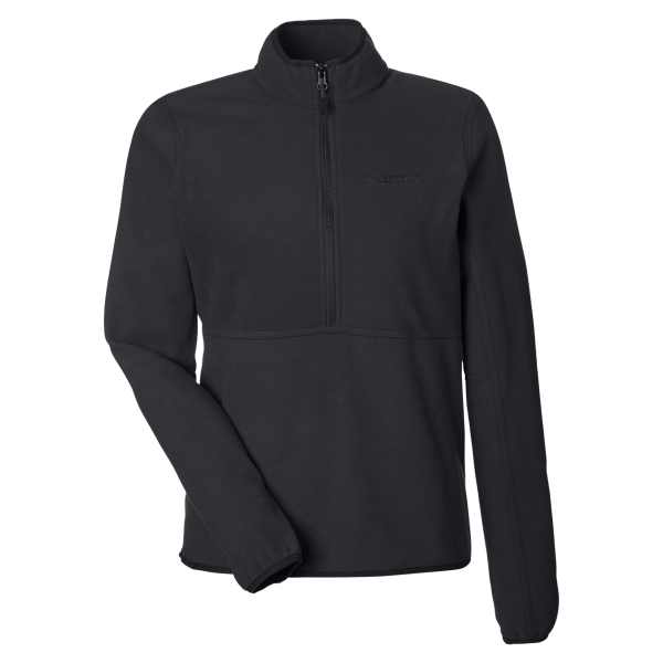Marmot Women's Rocklin Half-Zip Jacket, Black, Front view