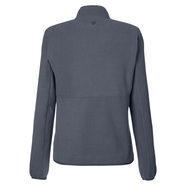 Marmot Women's Rocklin Half-Zip Jacket, Steel Onyx, Back view